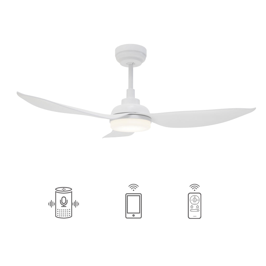 DAFFODIL 45 inch 3-Blade Smart Ceiling Fan with LED Light and Remote