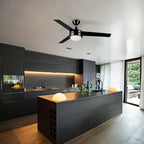 EVERETT 52 Inch 3-Blade Ceiling Fan with LED Light & Pull Chain