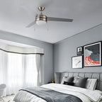 EVERETT 52 Inch 3-Blade Ceiling Fan with LED Light & Pull Chain