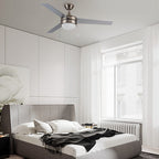 EVERETT 52 Inch 3-Blade Ceiling Fan with LED Light & Pull Chain