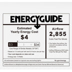 KENDRICK 52 inch 3-Blade Ceiling Fan with LED Light Kit & Remote Control - White/White