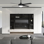 EVERETT 52 inch 4-Blade Ceiling Fan with LED Light & Pull Chain