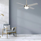 NEVA 48 inch 4-Blade Smart Ceiling Fan with LED Light & Smart Wall Switch