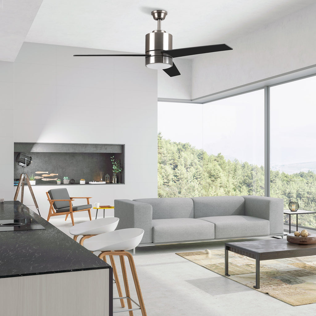 RAIDEN 52 inch 3-Blade Smart Ceiling Fan with LED Light Kit & Smart Wall Switch