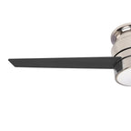 RAIDEN 52 inch 3-Blade Flush Mount Smart Ceiling Fan with LED Light & Smart Wall Switch
