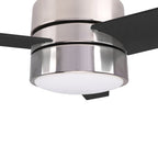 RAIDEN 52 inch 3-Blade Flush Mount Smart Ceiling Fan with LED Light & Smart Wall Switch