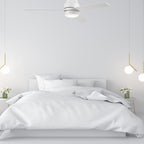 RAIDEN 52 inch 3-Blade Flush Mount Smart Ceiling Fan with LED Light & Smart Wall Switch