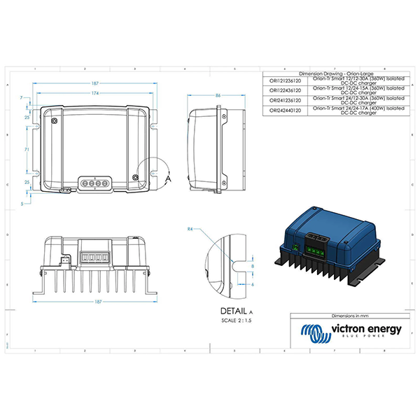 Victron Orion-Tr Smart 24/12-30A 360W Isolated DC-DC Charger