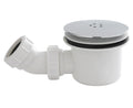 Shower Tray Waste Trap 90mm, Fast Flow Easy Clean Chrome, Bathroom4Less UK. Ideal for shower enclosures, efficient drainage solution.