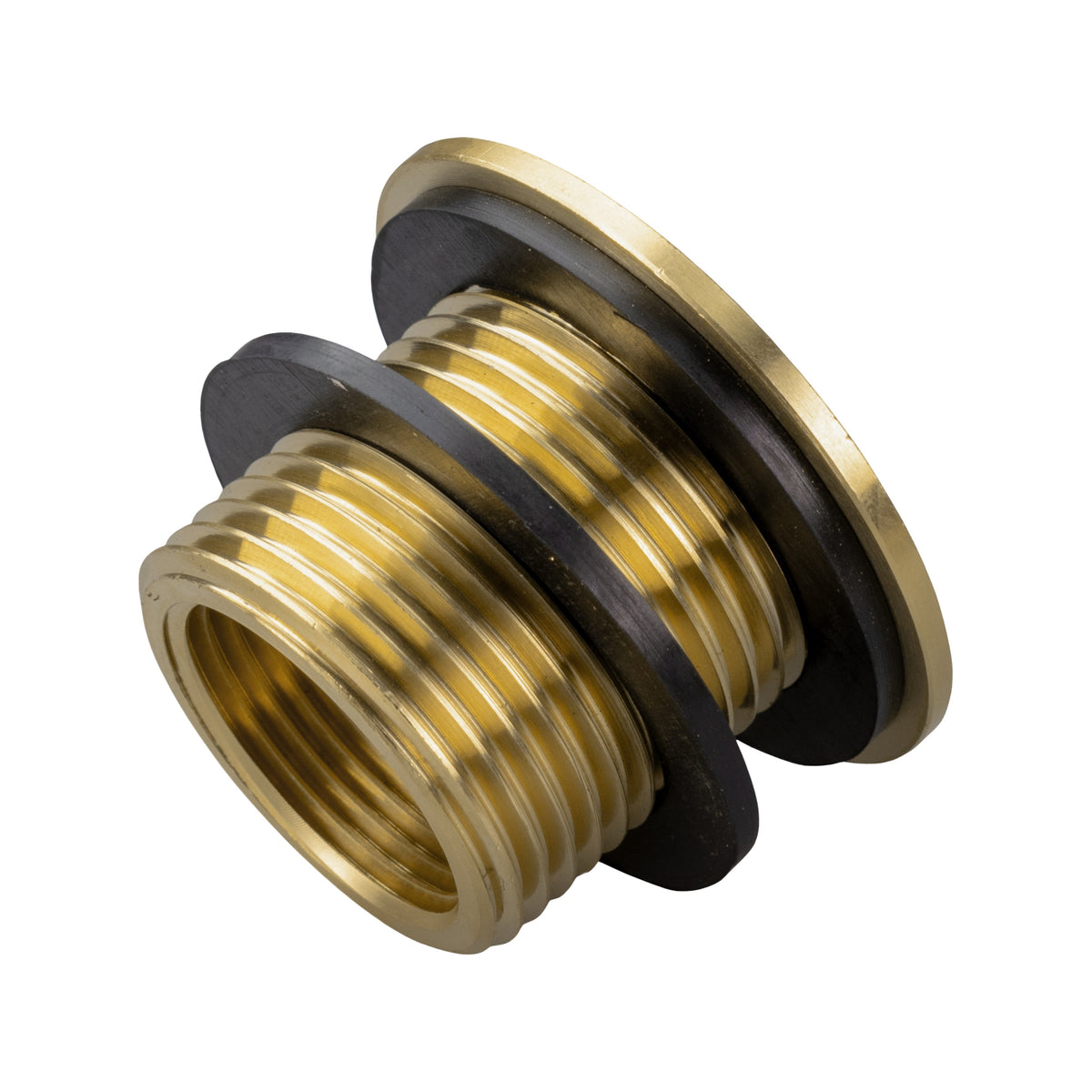 Water Butt Brass Kit 3/4" with Extended Brass Chrome Tap 1/2"  Barb