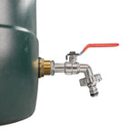Water Butt Brass Kit 3/4" with Quick Connect Lever Tap