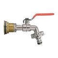 Water Butt Brass Kit 3/4" with Quick Connect Lever Tap