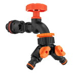 Water Butt Kit 1/2" with Black Dial Tap + Two-Way Splitter and Drill Bit