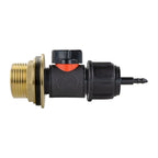 Water Butt Brass Kit 1" with In-Line Valve + 4mm Barb