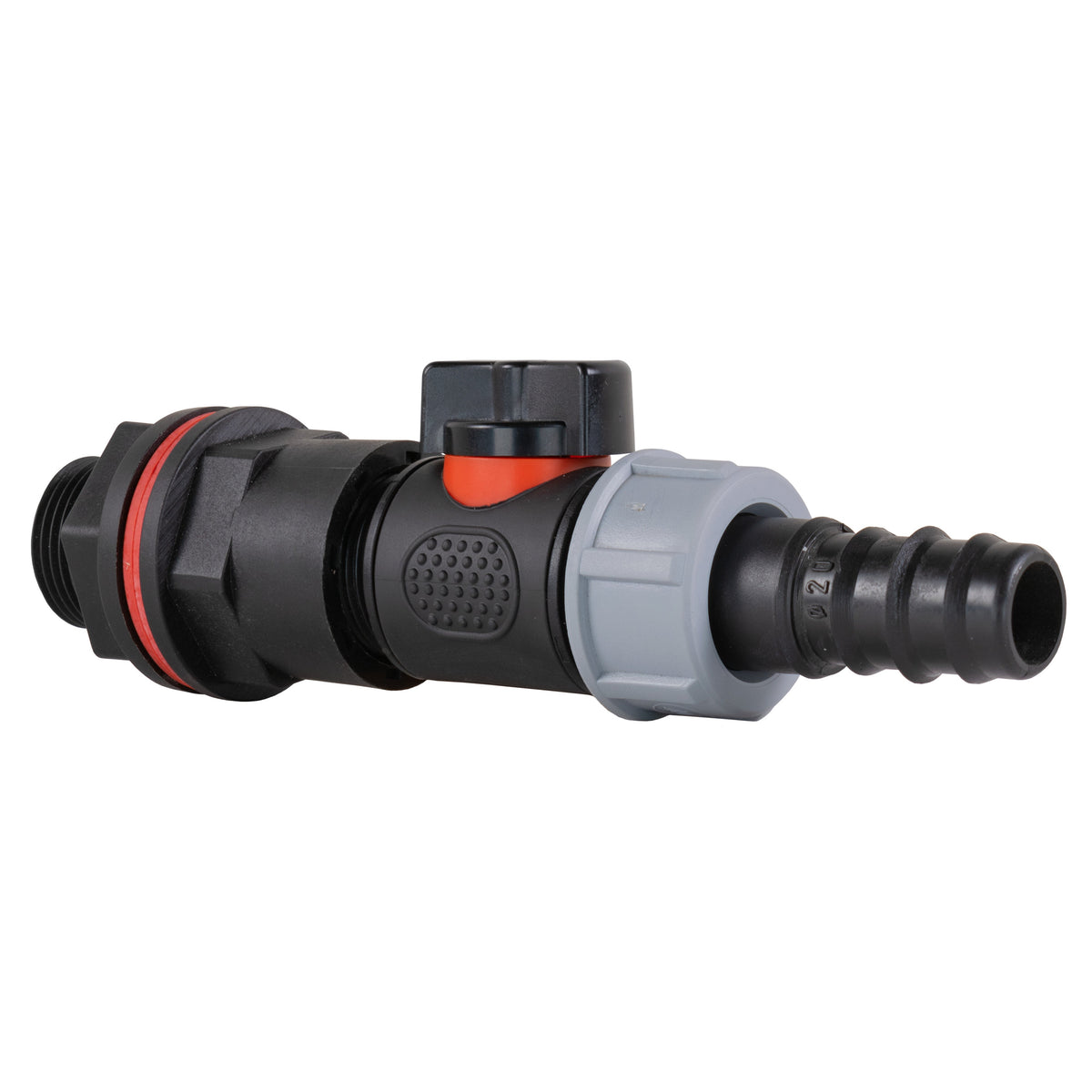 Water Butt Kit 3/4" with In-Line Valve + 3/4" Barb and Drill Bit