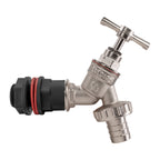 Water Butt Kit 3/4" with Nickel Plated Barbed Tap and Drill Bit