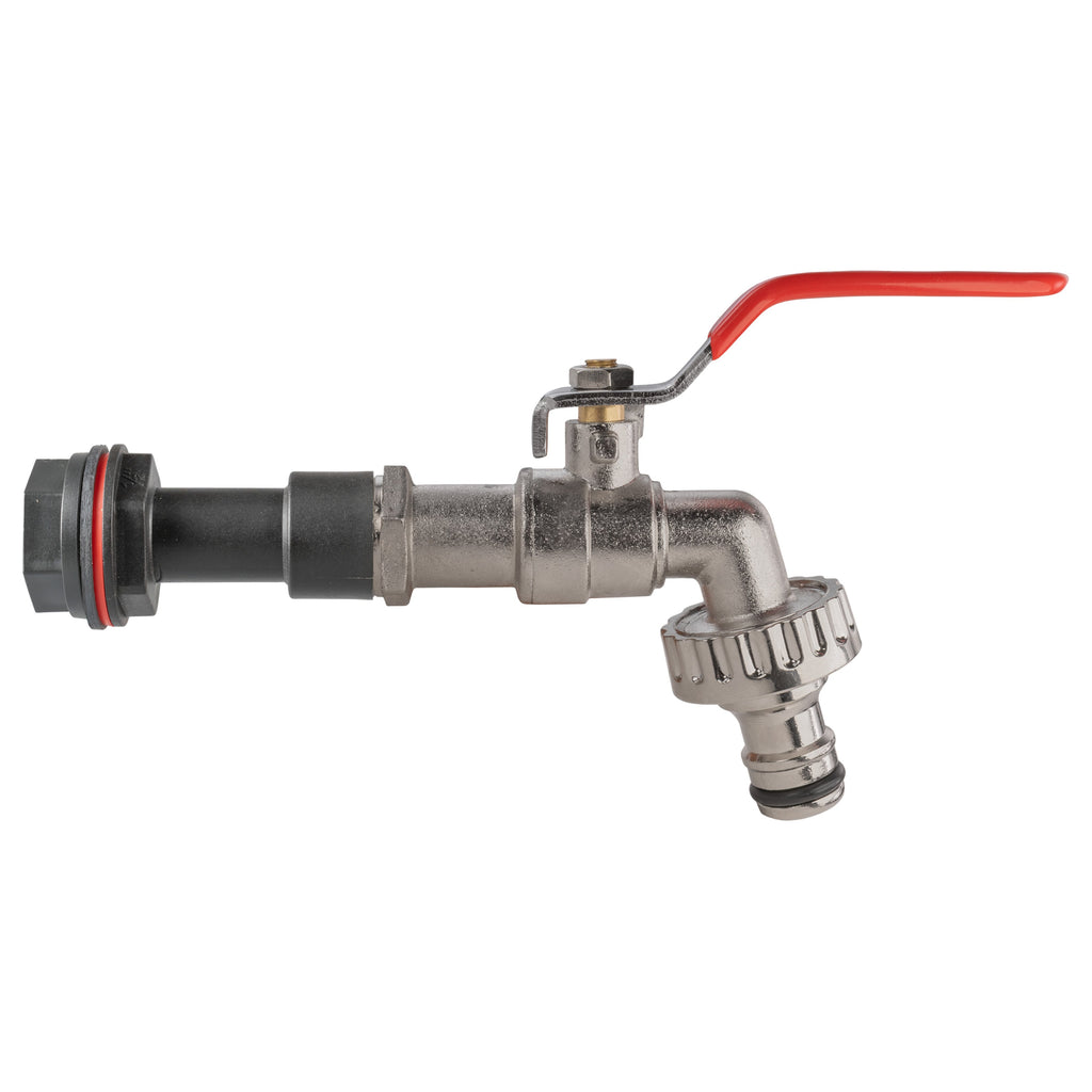 Water Butt Extension Kit 1/2" with Quick Connect Lever Tap