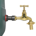 Water Butt Extension Kit 1/2" with 13mm Barbed Polished Brass Tap