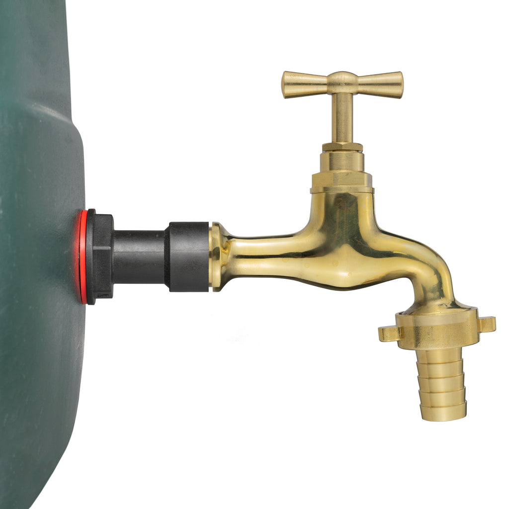 Water Butt Extension Kit 1/2" with 19mm Barbed Polished Brass Tap