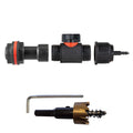 Water Butt Extension Kit 3/4" with In-Line Valve + 4mm Micro Barb and Drill Bit
