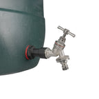 Water Butt Extension Kit 3/4" with Nickel Plated Quick Connect Tap and Drill Bit