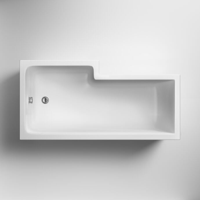 Home4Less L Shaped Shower Bath
