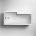 Home4Less L Shaped Shower Bath