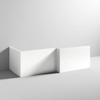 Varese L Shaped Front Bath Panel - White