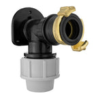 Wall Flange Kit 32mm MDPE + ¾” BSP Geka