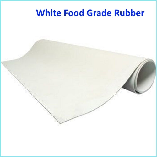 White Food Grade Rubber Sheet – FDA Approved Non-Marking Rubber Roll (1400mm x 10m)