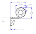 WG102 - Offset Kerf Weather Strip