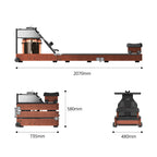 WM10 Foldable Water & Magnetic Rowing Machine