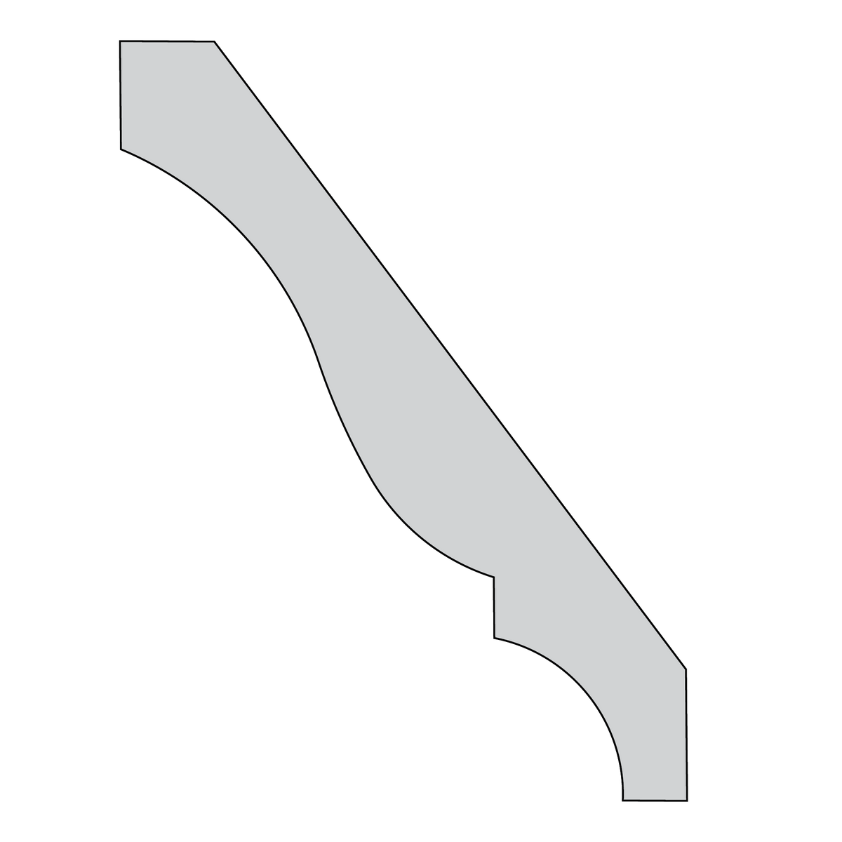 4-5/8" Crown Moulding, 16' Length