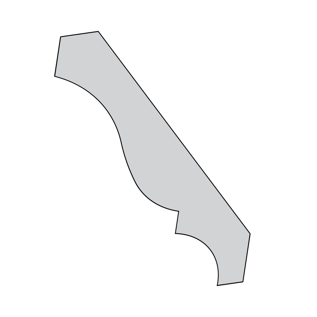 2-5/8" Primed Crown Moulding, 16' Length