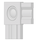 11/16" x 4-1/4" Primed Belly Band Casing, 16' Length