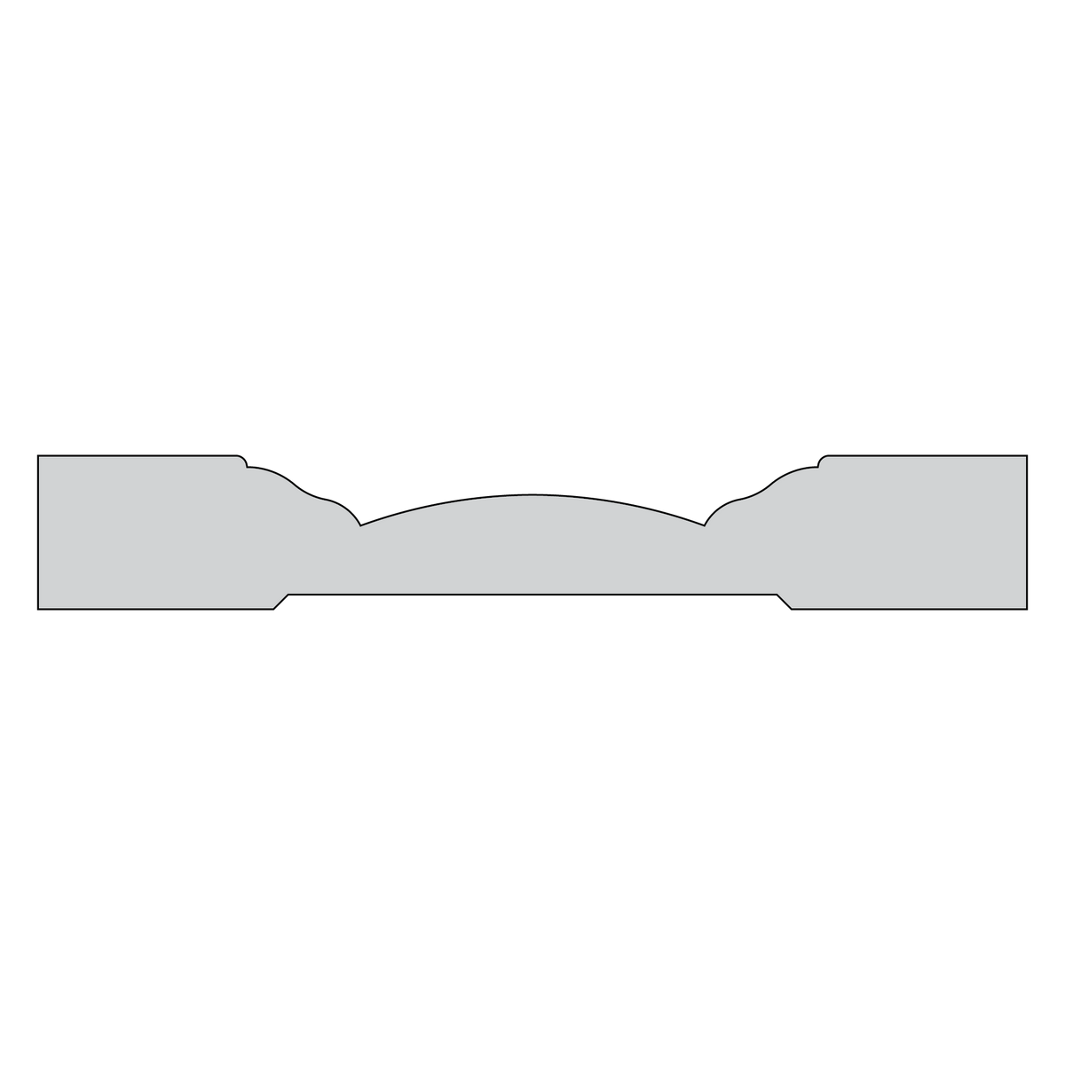 11/16" x 4-1/4" Primed Belly Band Casing, 16' Length