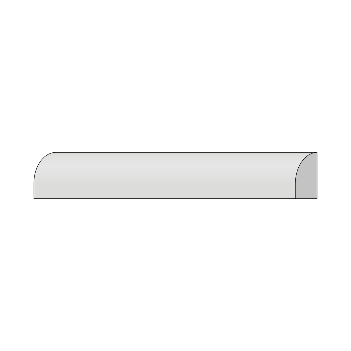 1/2" x 3/4" WindsorONE Primed Base Shoe, 16' Length