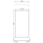 Nexus 8mm Glass Outer Frame Wetroom Panel