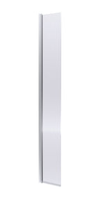 Contour 8mm Fluted Glass Hinged Wetroom Return Panel With Support Bar - 320mm