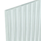 Contour 8mm Fluted Glass Wetroom Panel With Support Bar