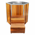 Hexagonal Cedar Ice Bath
