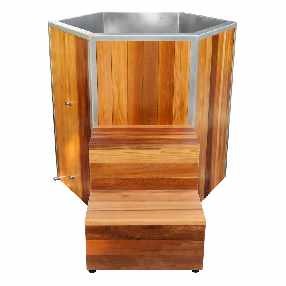 Hexagonal Cedar Ice Bath