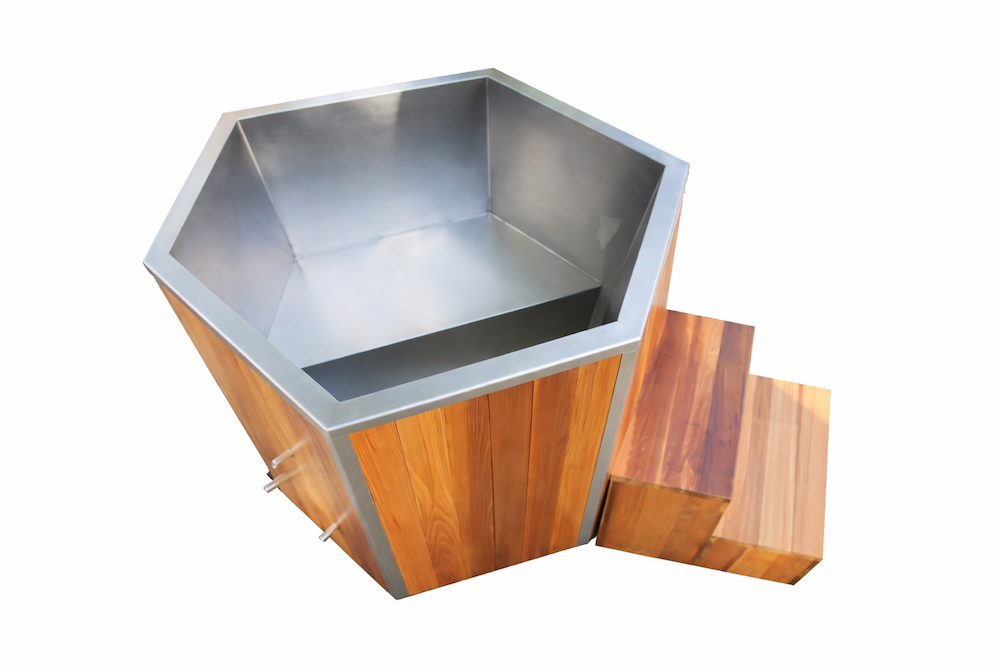 Hexagonal Cedar Ice Bath