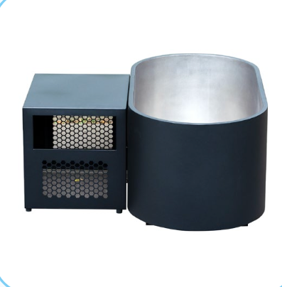 Black Oval Steel Ice Bath