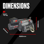 Samurai 20000 Electric Winch - 24v Steel Rope