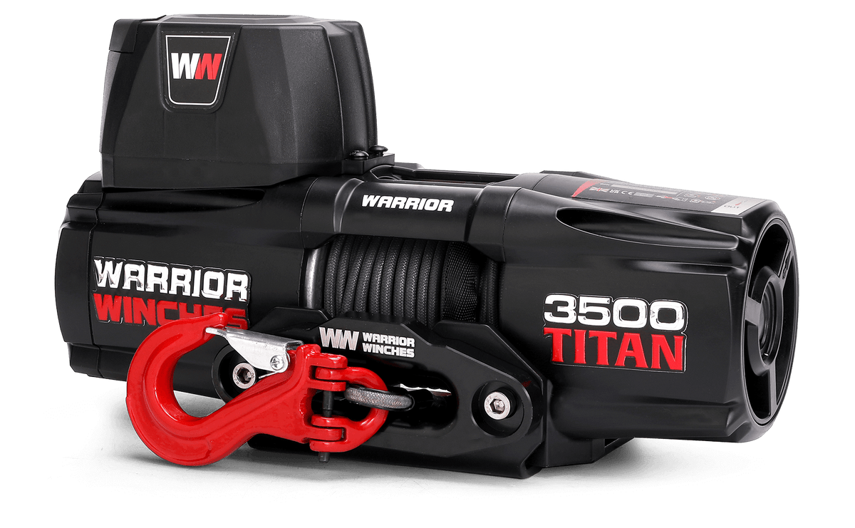 Titan 3500 Electric Winch - 12v Synthetic Rope
