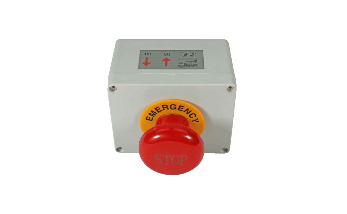 Warrior 400 amp Mushroom Emergency Stop in Casing