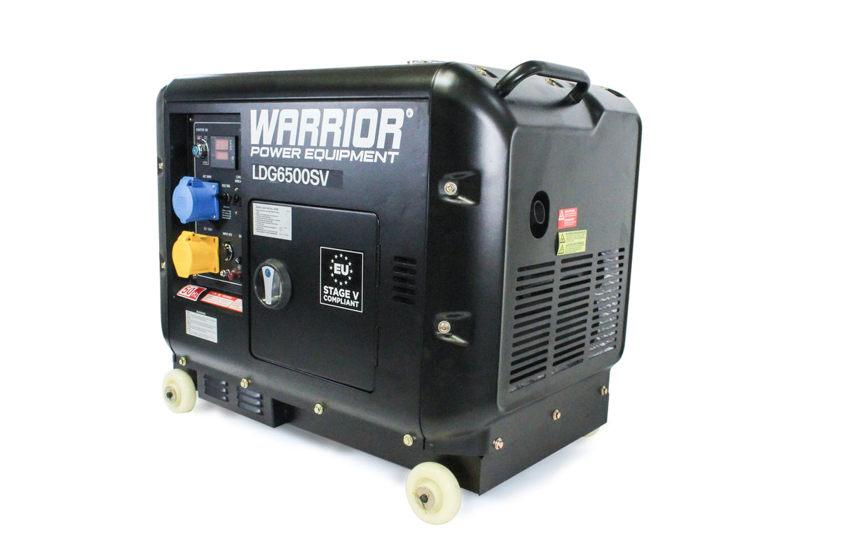 Warrior 6.25 kVa Diesel Generator - Electric Start with ATS Socket