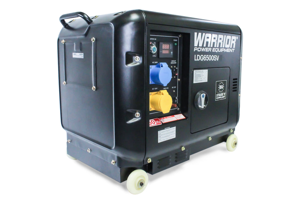 Warrior 6.25 kVa Diesel Generator - Electric Start with ATS Socket