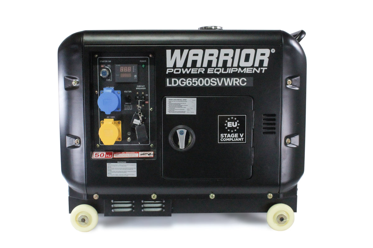 Warrior 6.25 kVa Diesel Generator - Wireless Start